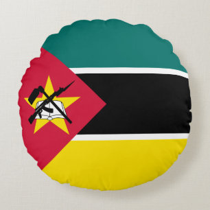 Flagge von Mosambik Rundes Kissen