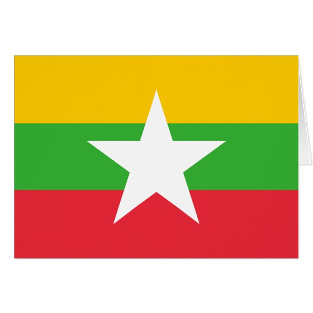 Flagge von Myanmar (Vorderseite (Horizontal))