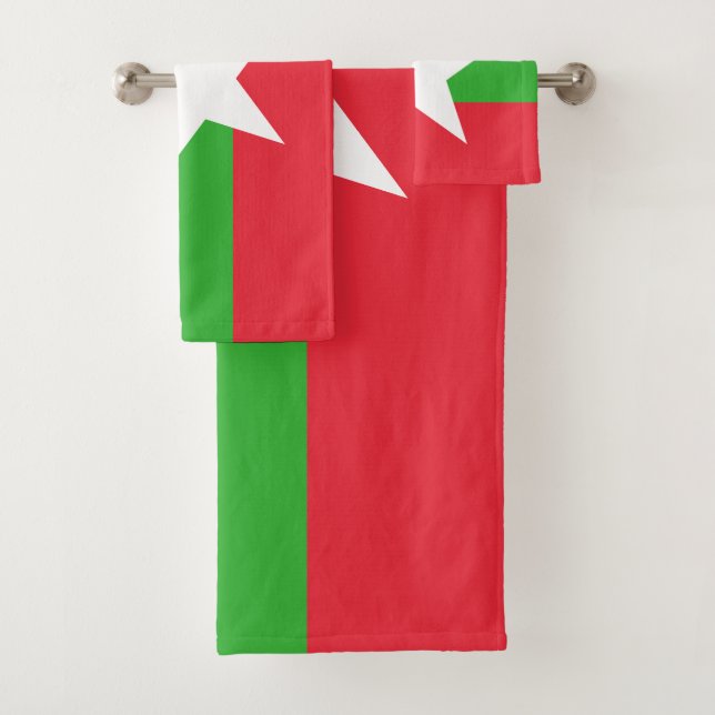 Flagge von Myanmar Badhandtuch Set (Insitu)