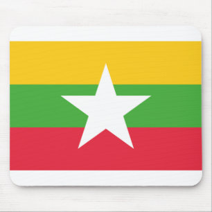 Flagge von Myanmar Mousepad