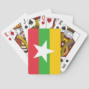 Flagge von Myanmar Spielkarten
