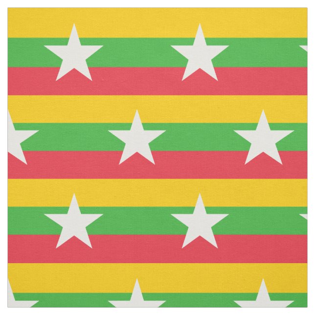 Flagge von Myanmar Stoff (Muster)