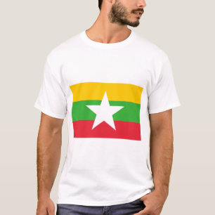 Flagge von Myanmar T-Shirt
