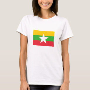 Flagge von Myanmar T-Shirt