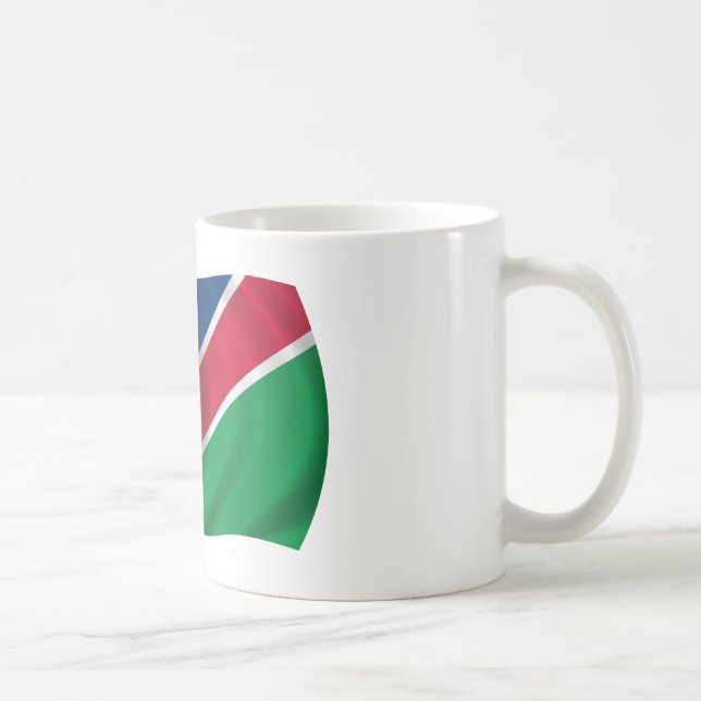 Flagge von Namibia Kaffeetasse (Rechts)