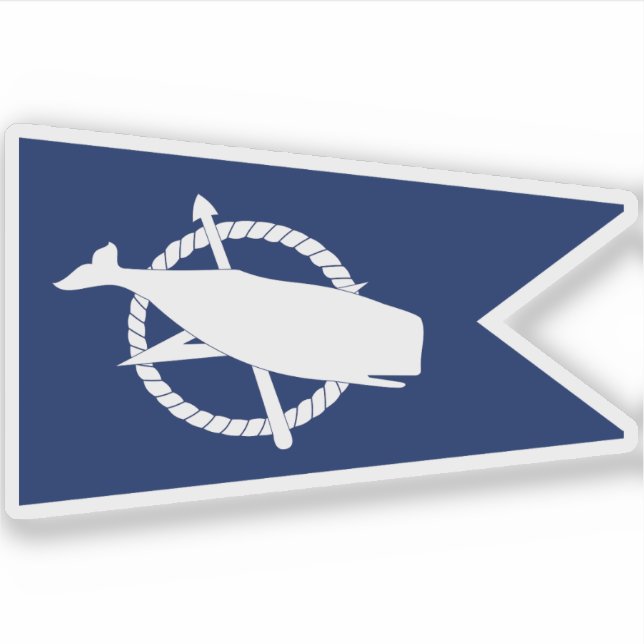 Flagge von Nantucket, Massachusetts Aufkleber (Vorderseite)