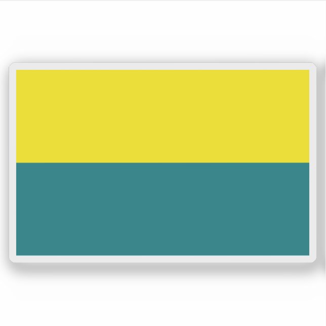 Flagge von Narva, Estland Aufkleber (Vorderseite)