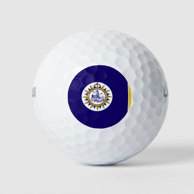 Flagge von Nashville, Tennessee Golf Balls Golfball (Vorderseite)