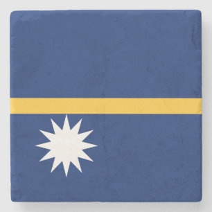 Flagge von Nauru Steinuntersetzer