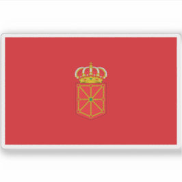 Flagge von Navarra Aufkleber