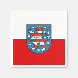Flagge von Neapel in Nordrhein-Westfalen Serviette