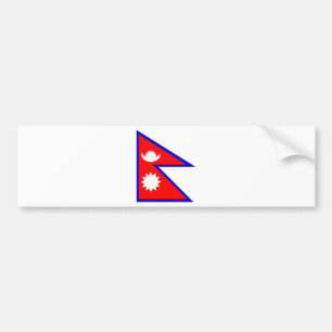 Flagge von Nepal Autoaufkleber