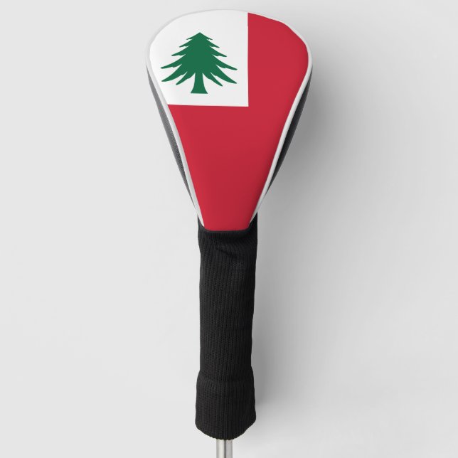Flagge von Neuengland (nur Kiefer) - inoffiziell Golf Headcover (Vorderseite)