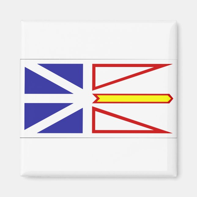 Flagge von Neufundland Magnet (Vorne)