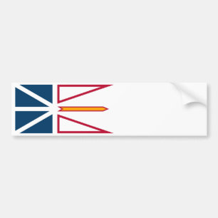 Flagge von Neufundland und Labrador (Kanada) Autoaufkleber