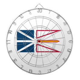 Flagge von Neufundland und Labrador (Kanada) Dartscheibe