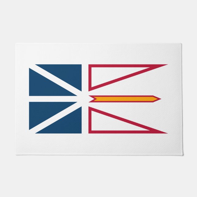 Flagge von Neufundland und Labrador (Kanada) Fußmatte (Vorderseite)