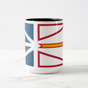 Flagge von Neufundland und Labrador (Kanada) Zweifarbige Tasse
