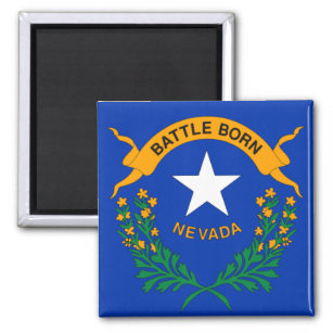 Flagge von Nevada (Einzelheiten) Magnet