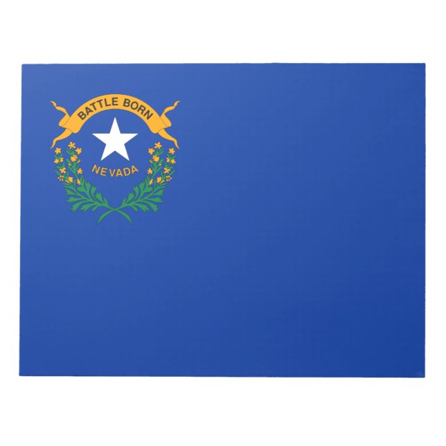 Flagge von Nevada Notizblock (Vorderseite)
