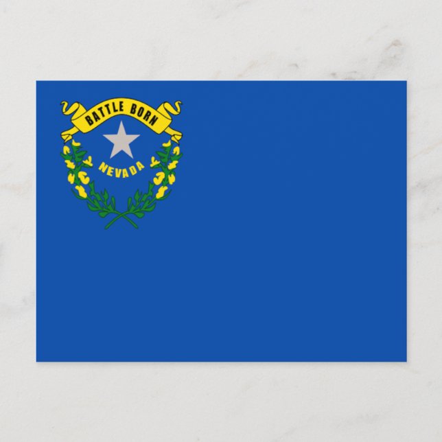Flagge von Nevada Postkarte (Vorderseite)
