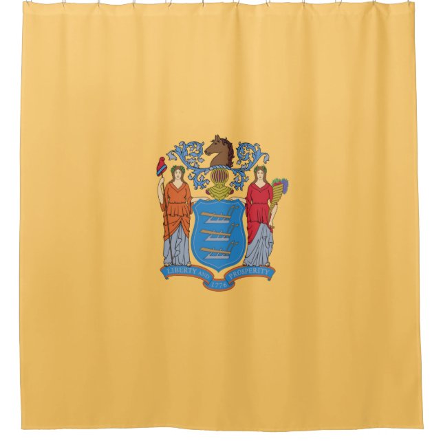 Flagge von New Jersey Duschvorhang (Vorderseite)