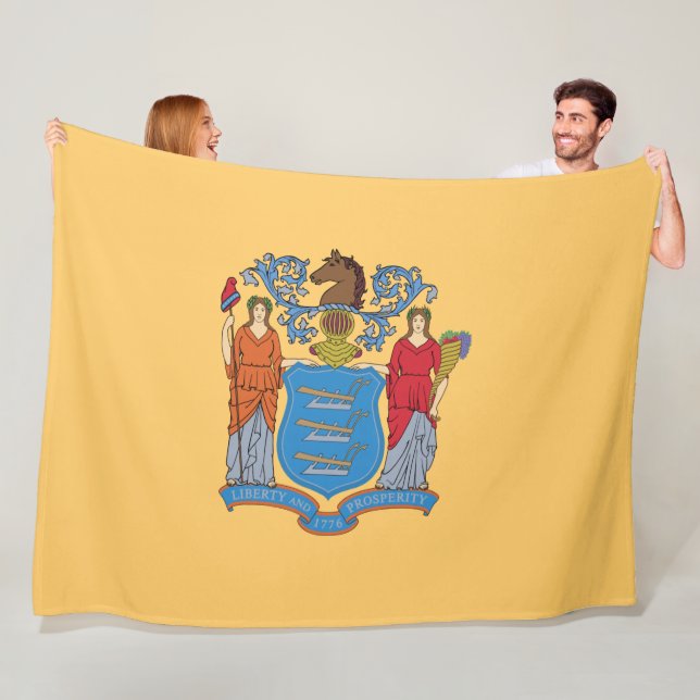 Flagge von New Jersey Fleecedecke (Beispiel)