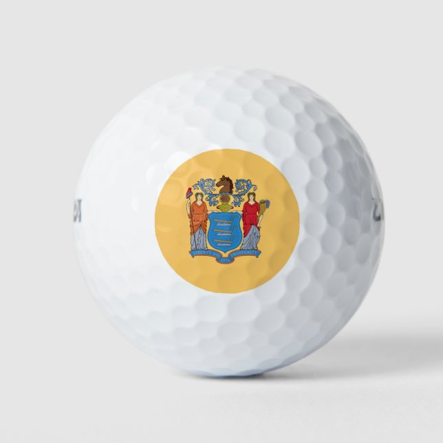 Flagge von New Jersey Golfball (Vorderseite)