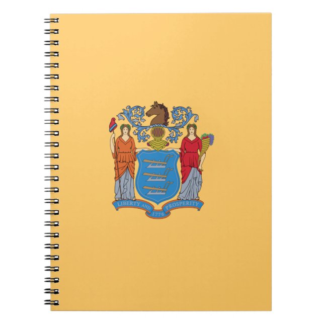 Flagge von New Jersey Notizblock (Vorderseite)