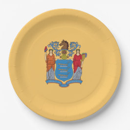 Flagge von New Jersey Pappteller