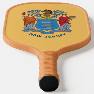Flagge von New Jersey Pickleball Schläger