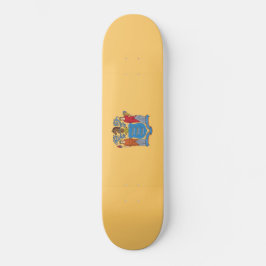 Flagge von New Jersey Skateboard