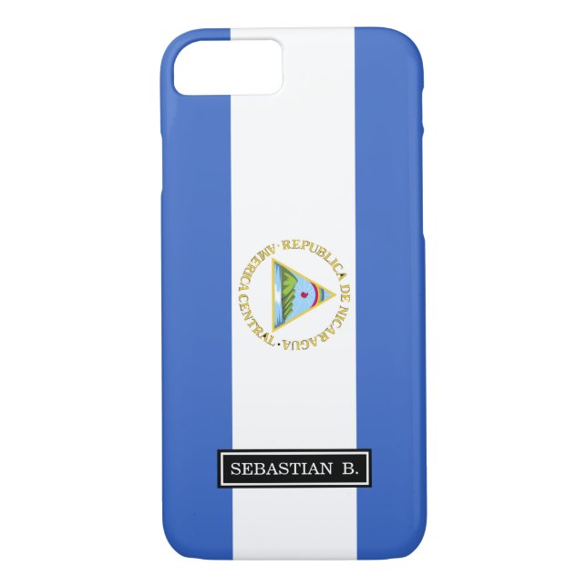 Flagge von Nicaragua Case-Mate iPhone Hülle (Rückseite)