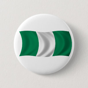 Flagge von Nigeria Button