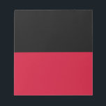 Flagge von Nijmegen Notizblock<br><div class="desc">Flagge Nijmegen,  Niederlande Die Flagge besteht aus zwei horizontalen Streifen gleicher Breite,  der obere schwarz und der untere rot</div>