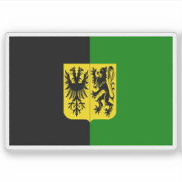 Flagge von Ninove, Belgien Aufkleber