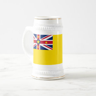 Flagge von Niue Bierglas
