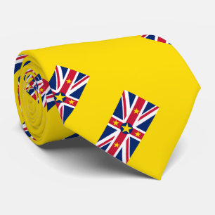 Flagge von Niue Krawatte