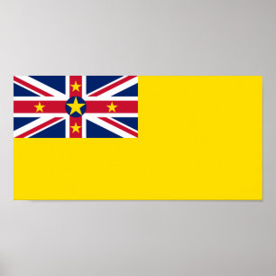 Flagge von Niue Poster
