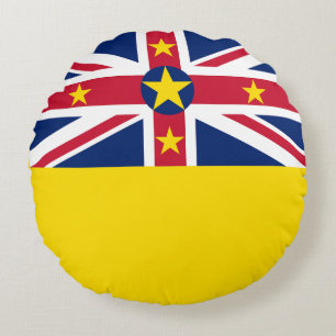 Flagge von Niue Rundes Kissen