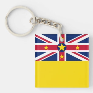 Flagge von Niue Schlüsselanhänger