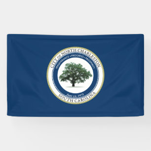 Flagge von Nord-Charleston (South Carolina) Banner