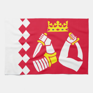 Flagge von Nordkarelien Geschirrtuch