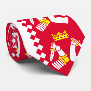 Flagge von Nordkarelien Krawatte