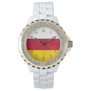 Flagge von Nordossetien Armbanduhr