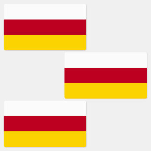 Flagge von Nordossetien Etiketten