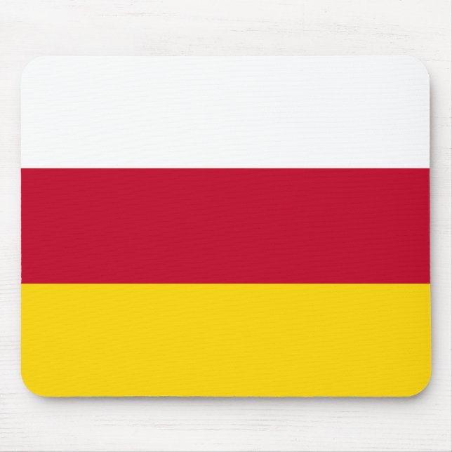 Flagge von Nordossetien Mousepad (Vorne)