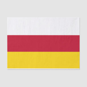 Flagge von Nordossetien Seidenpapier