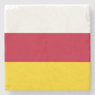 Flagge von Nordossetien Steinuntersetzer