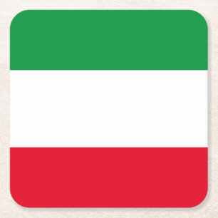 Flagge von Nordrhein-Westfalen Rechteckiger Pappuntersetzer